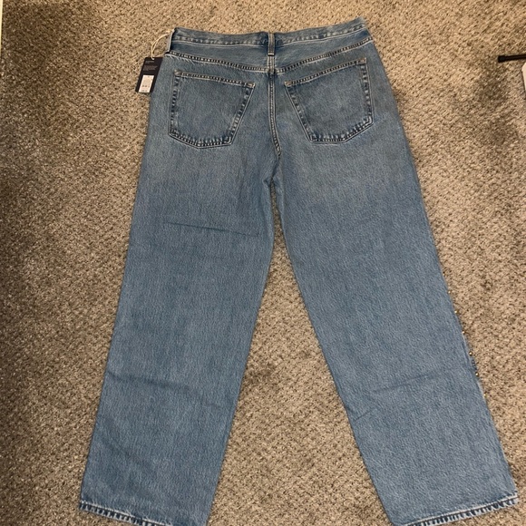 Target Women’s Mid-Rise Studded 90’s Baggy Jeans - Picture 5 of 6